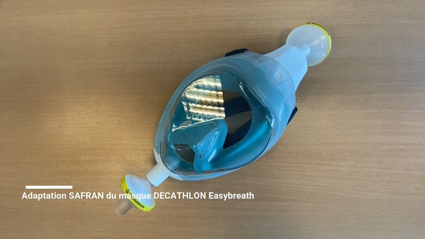 Safran and SEGULA Technologies continue to support the fight against Covid-19 by adapting Decathlon’s Easybreath Subea mask for use in hospitals